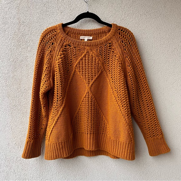 Micaela Greg Sweaters - Micaela Greg Ochre Wool Sweater